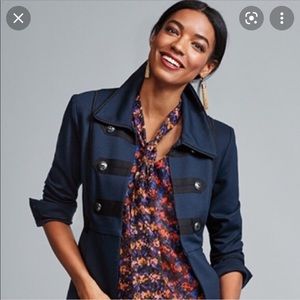 CAbi In The Band Military Navy Jacket Small style #3375 NWOT